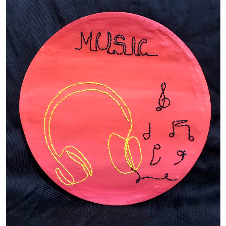 Handmade Painting With Thread