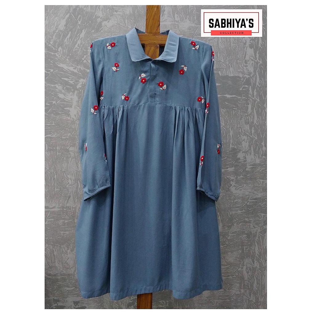 Floral Embroidery Shirt