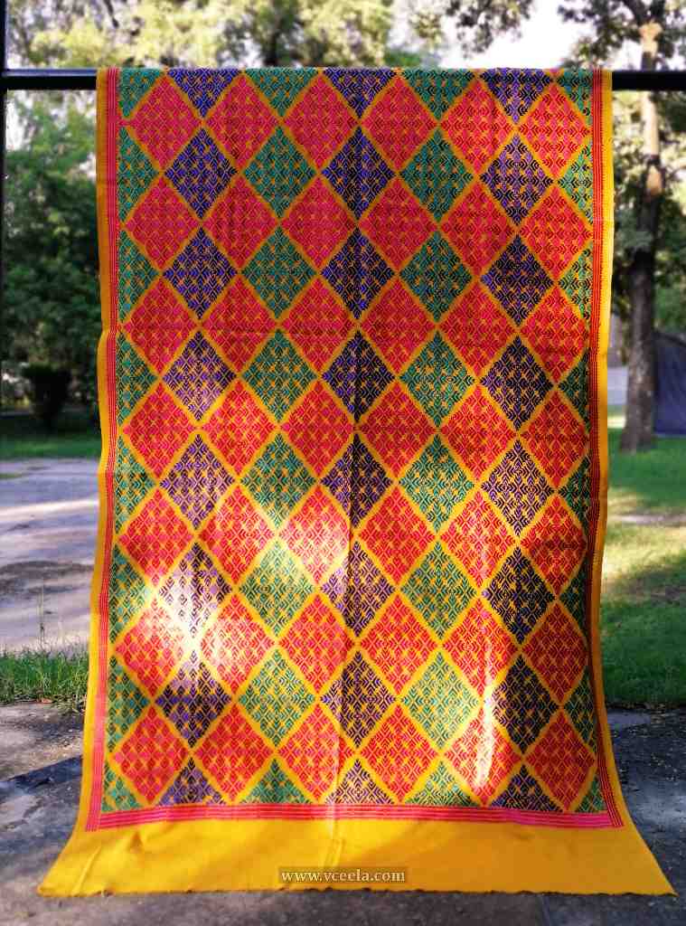 Embroidered Phulkari Shawl