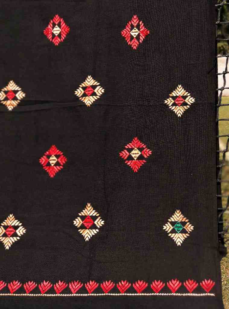 Embroidered Phulkari Shawl   