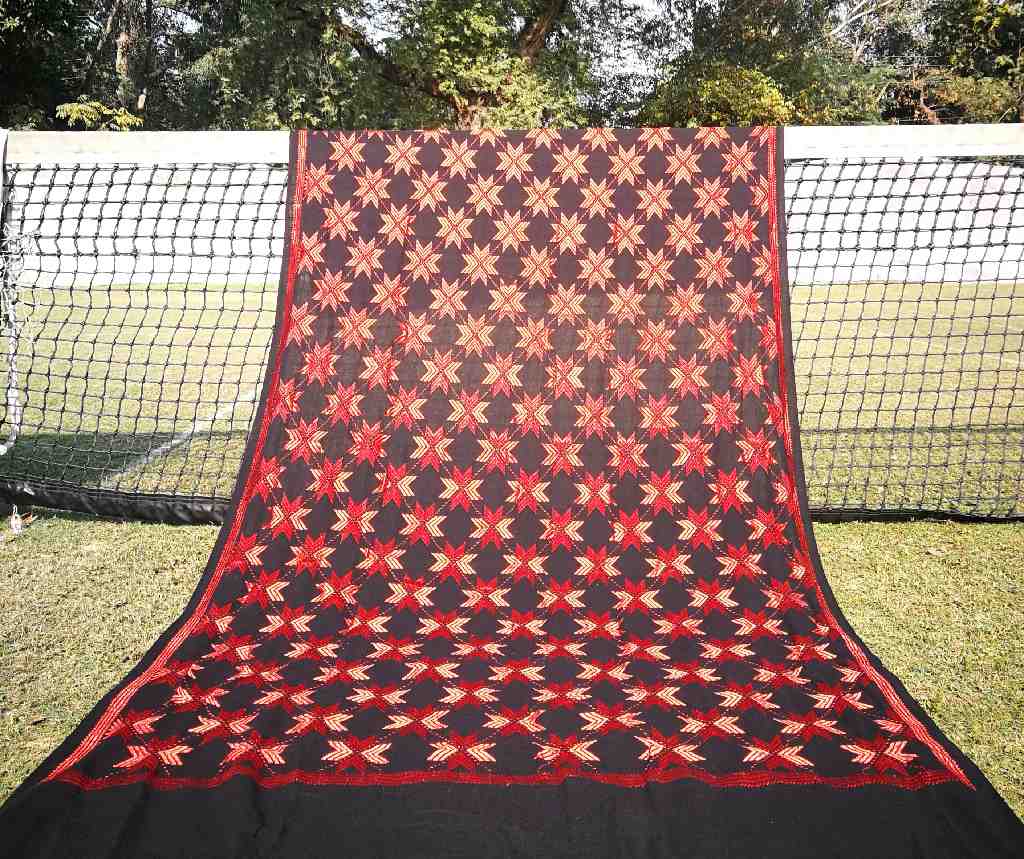 Embroidered Phulkari Shawl                