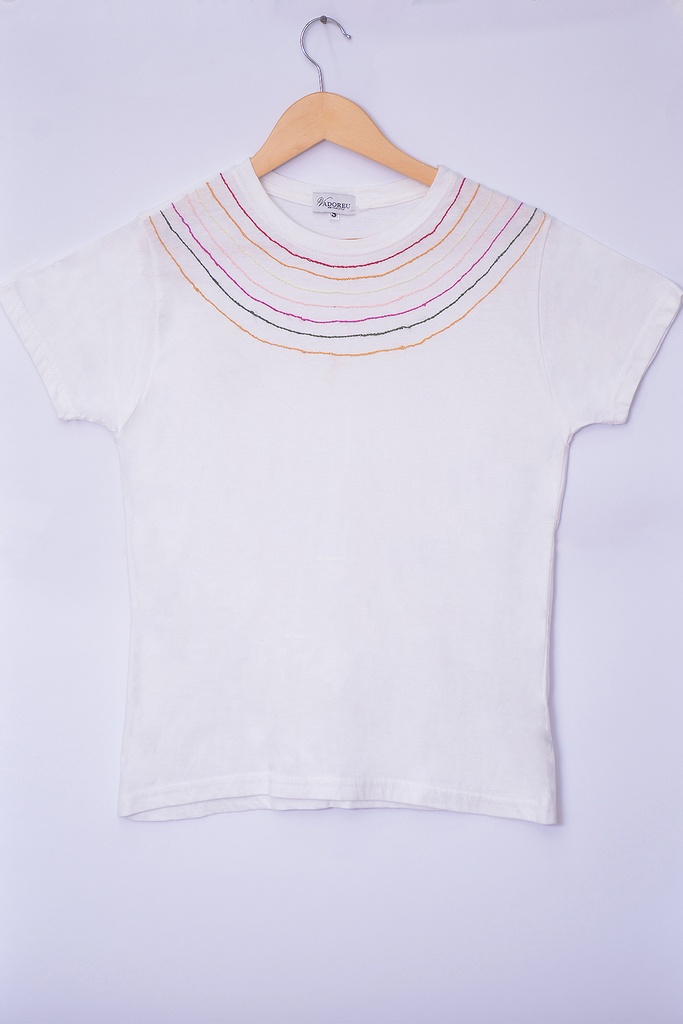 Rings Hand Embroidery T-Shirt