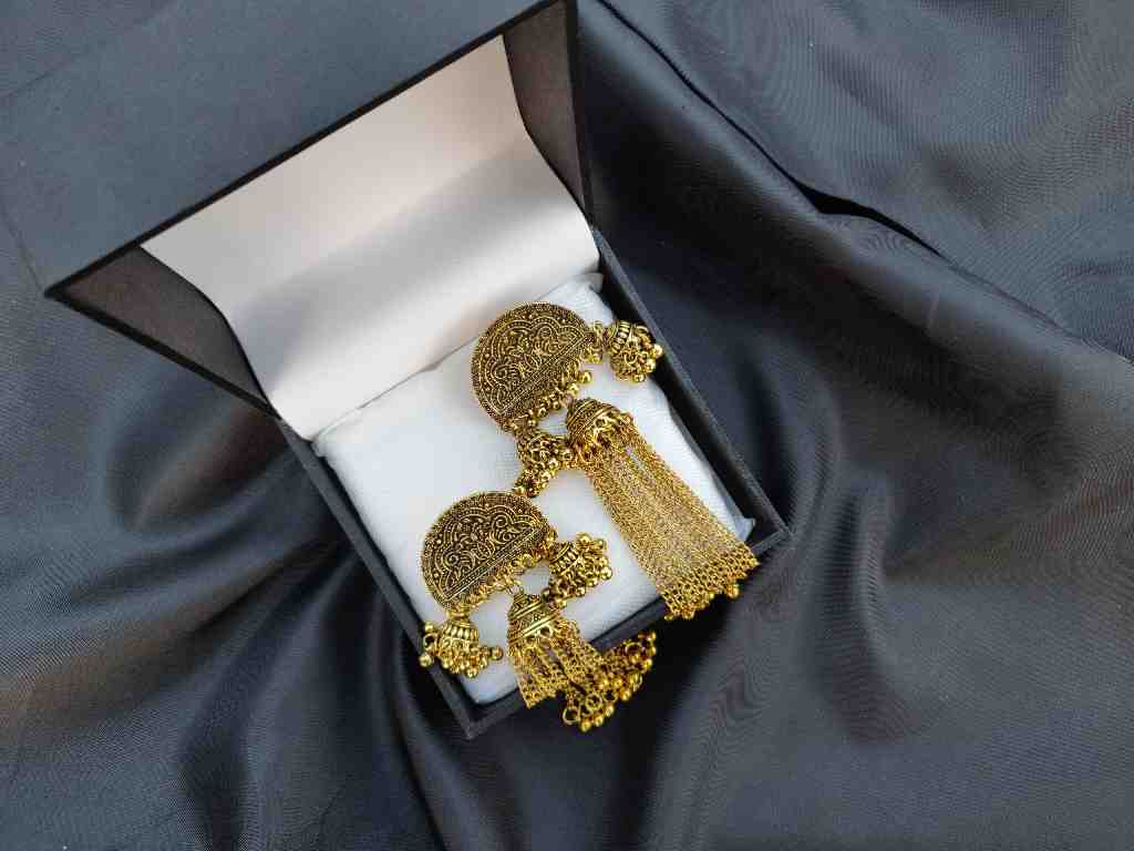 Hand-Crafted Antique Jhumkay Earrings