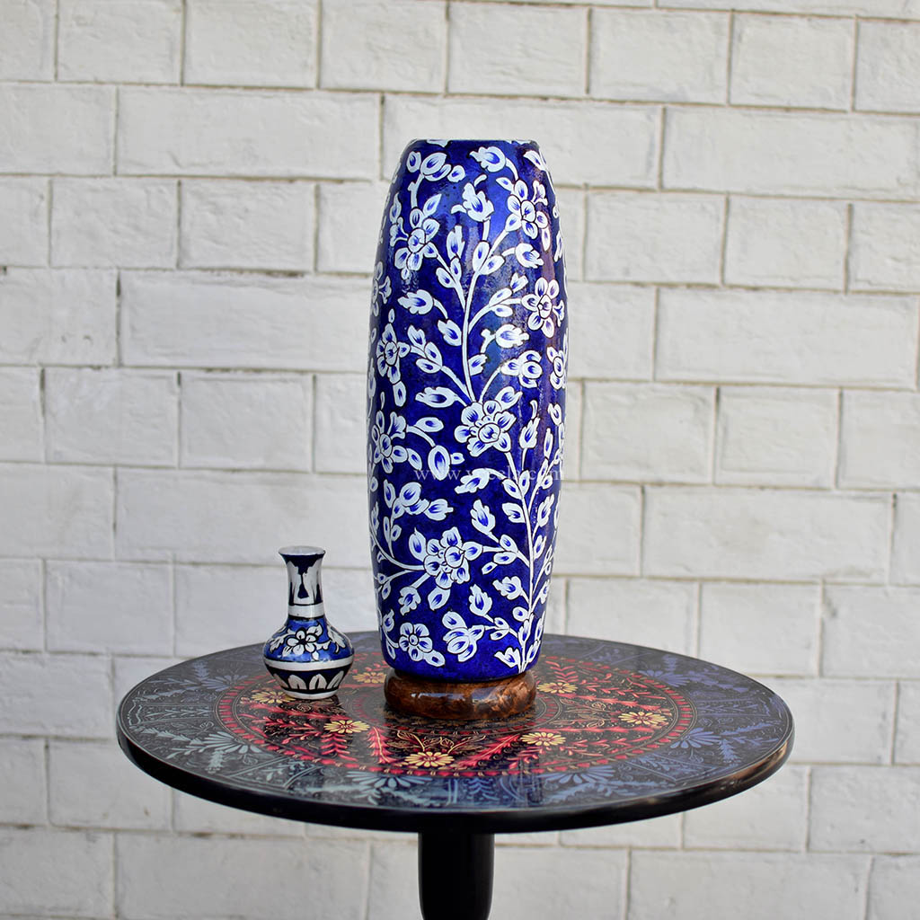 Hand Painted Camel Skin Lamp