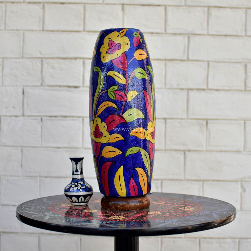 Hand Painted Camel Skin Lamp 