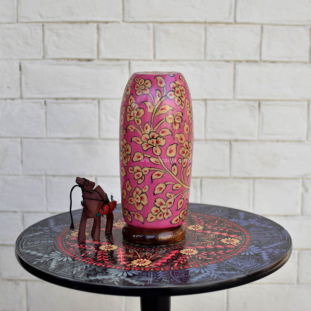Hand Painted Camel Skin Lamp