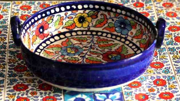 Blue Pottery Karahi