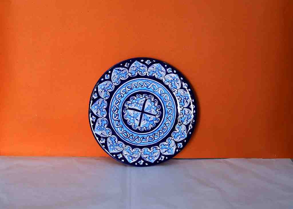 Blue Pottery Plate (Large)