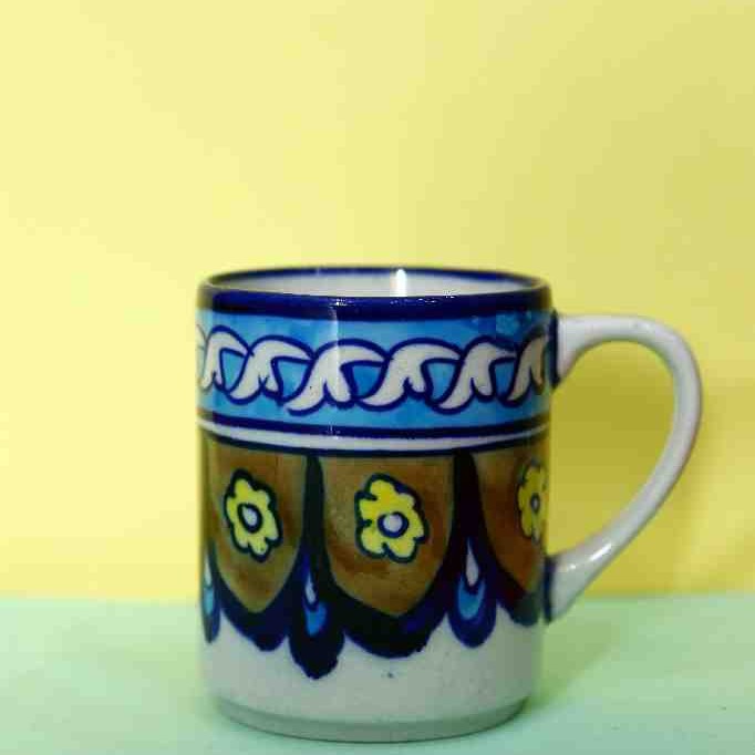 Blue Pottery Mug