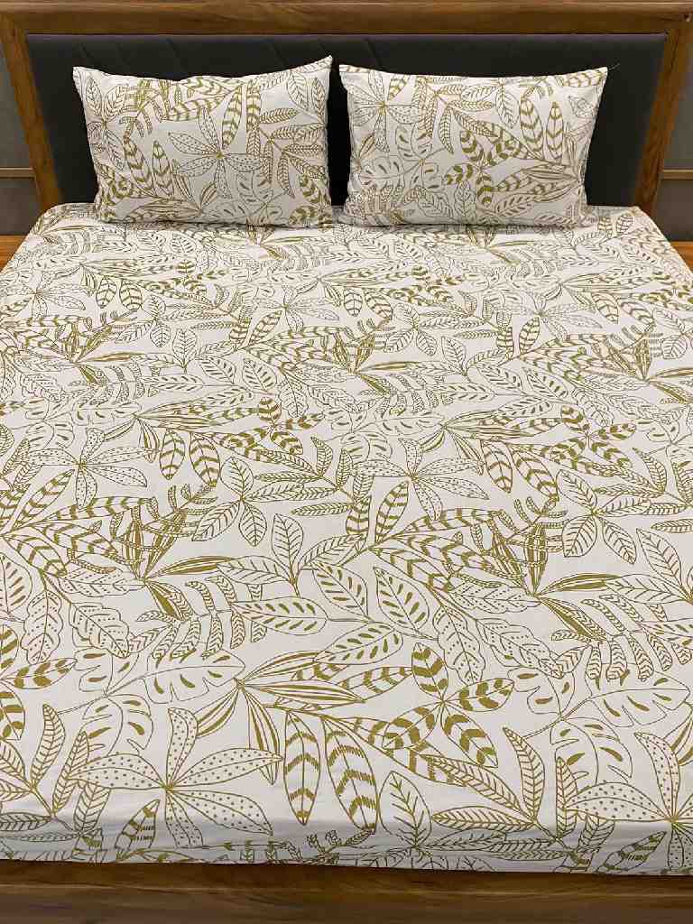 Glitter Print Cotton Bedsheets