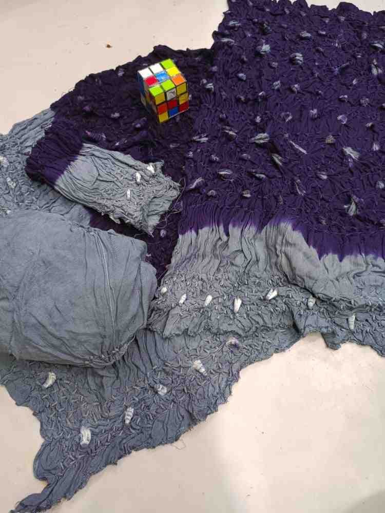 Linen Chunnri Suit (3-Piece)