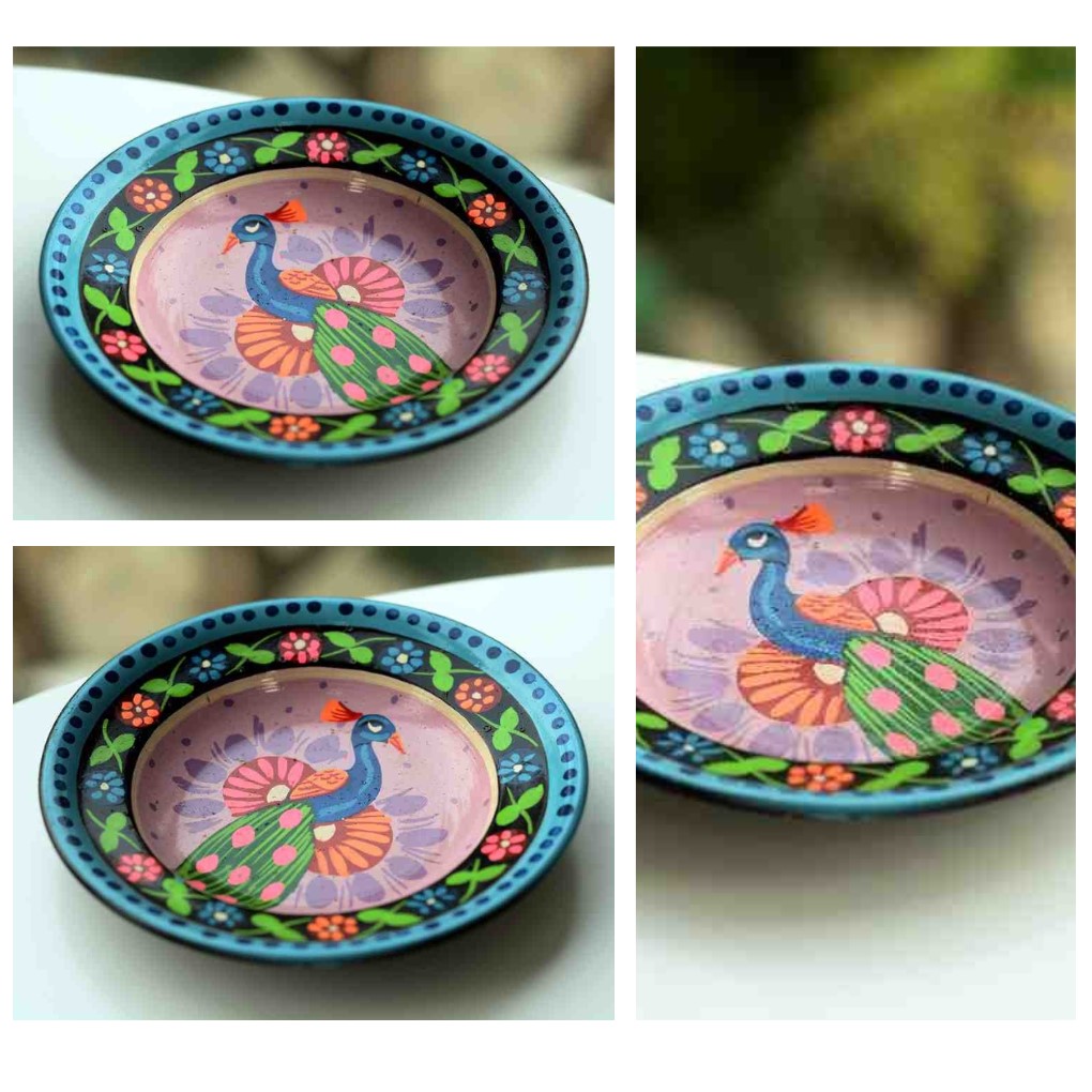 Metal Handcrafted Truck Art  Bowl (Set of 2)