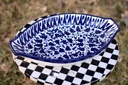 Blue Pottery Rice Bowl / Salad Dish