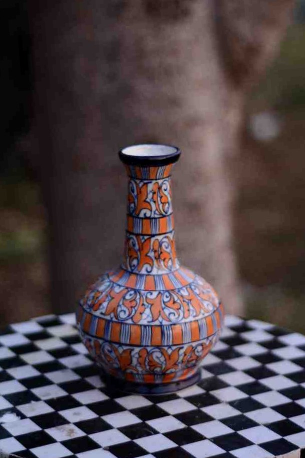 Blue Pottery Surahi