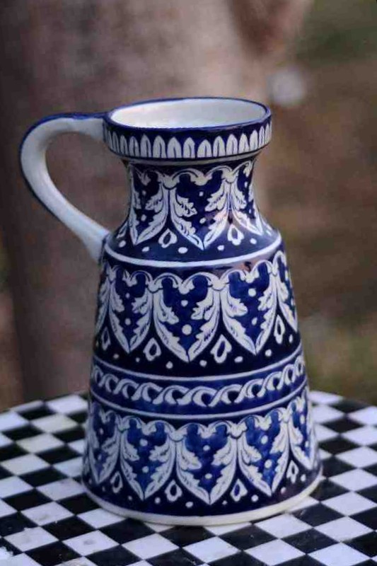 Blue Pottery Water Jug