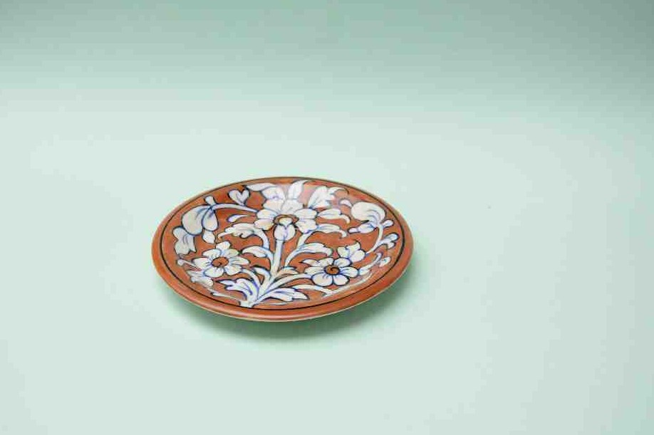 Blue Pottery Saucer Plate