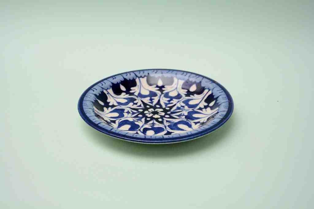 Blue Pottery Saucer Plate