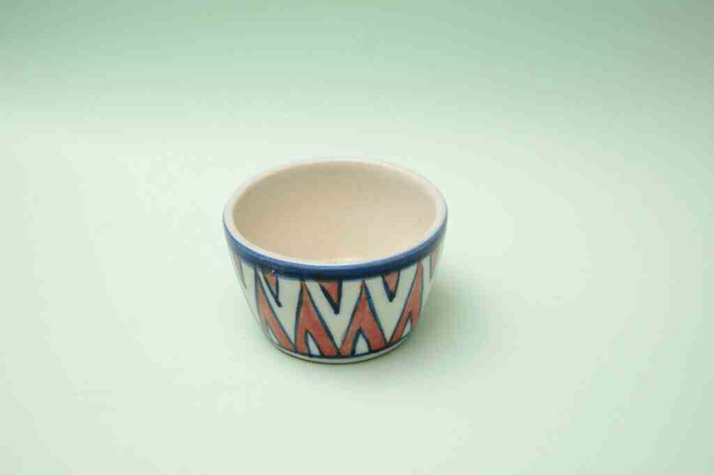 Blue Pottery Butter Cup