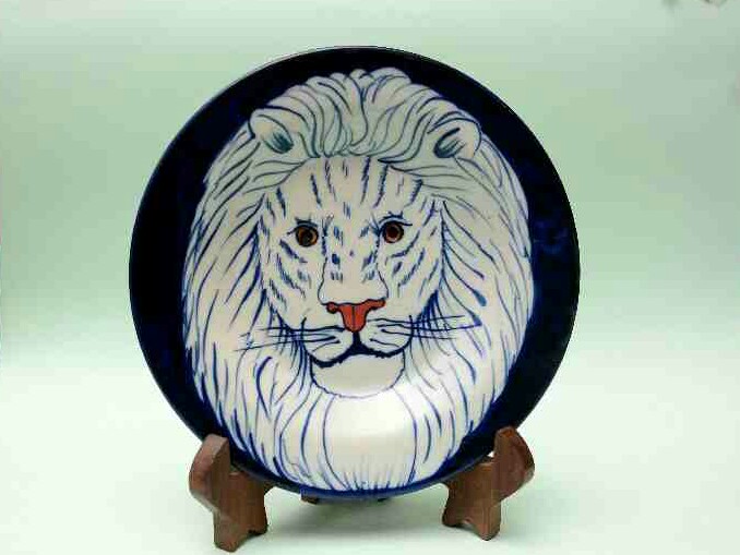 Blue Pottery Decorative Art Plate