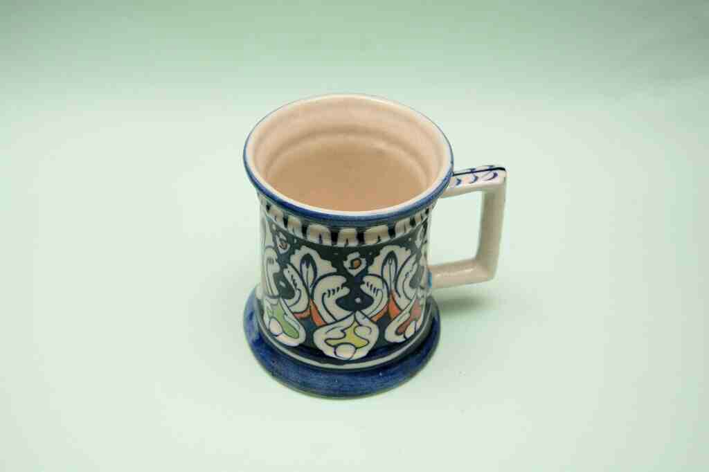Blue Pottery Mug