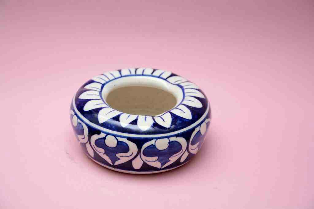 Blue Pottery Ash Tray