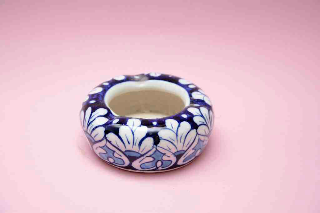Blue Pottery Ash Tray