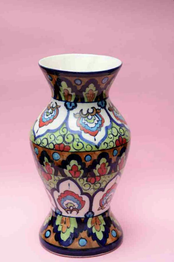 Blue Pottery Flower Vase