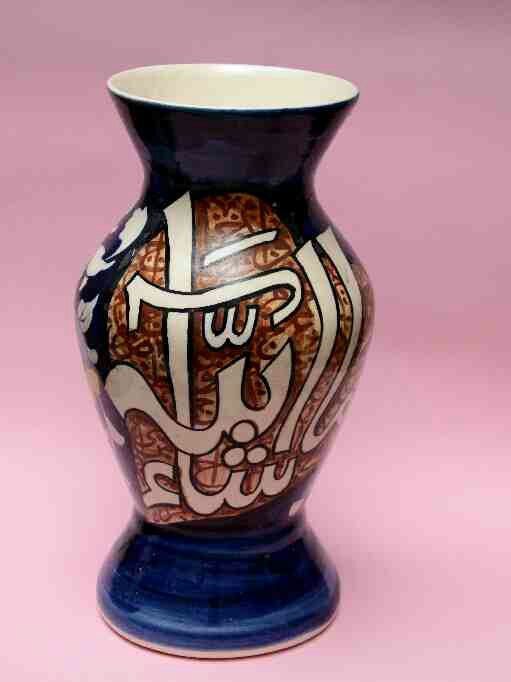 Blue Pottery Flower Vase