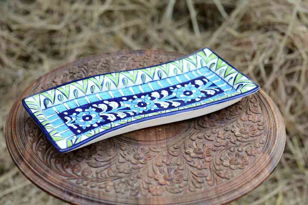 Blue Pottery kabab Dish