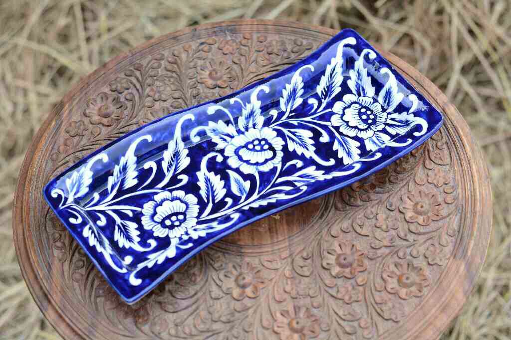 Blue Pottery kabab Dish