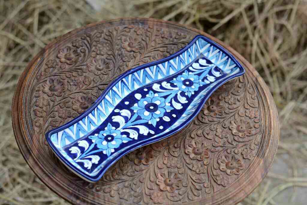 Blue Pottery kabab Dish