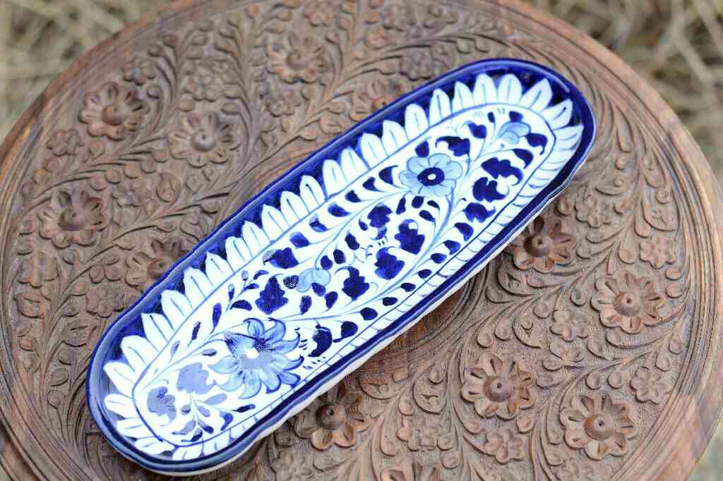 Blue Pottery kabab Dish