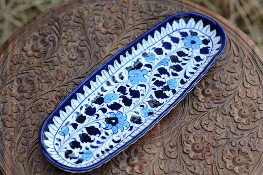 Blue Pottery kabab Dish