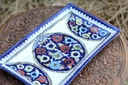 Blue Pottery Rectangular Dish