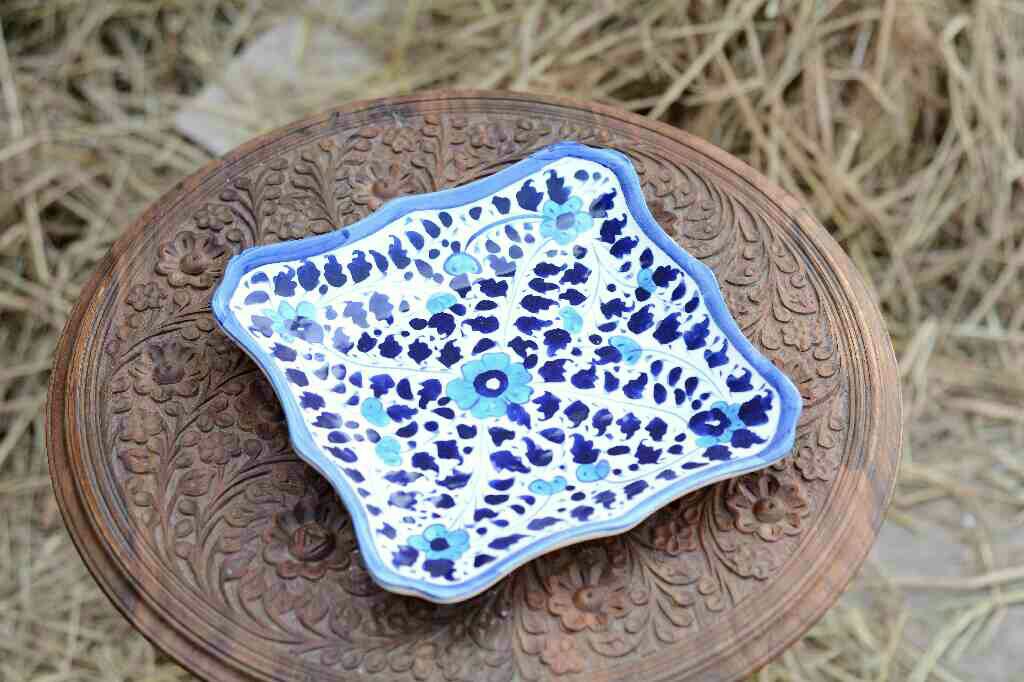 Blue Pottery Small Dish