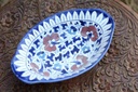 Blue Pottery Oval Shape Raita Bowl