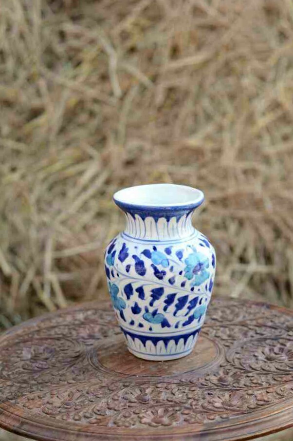 Blue Pottery Medium Vase