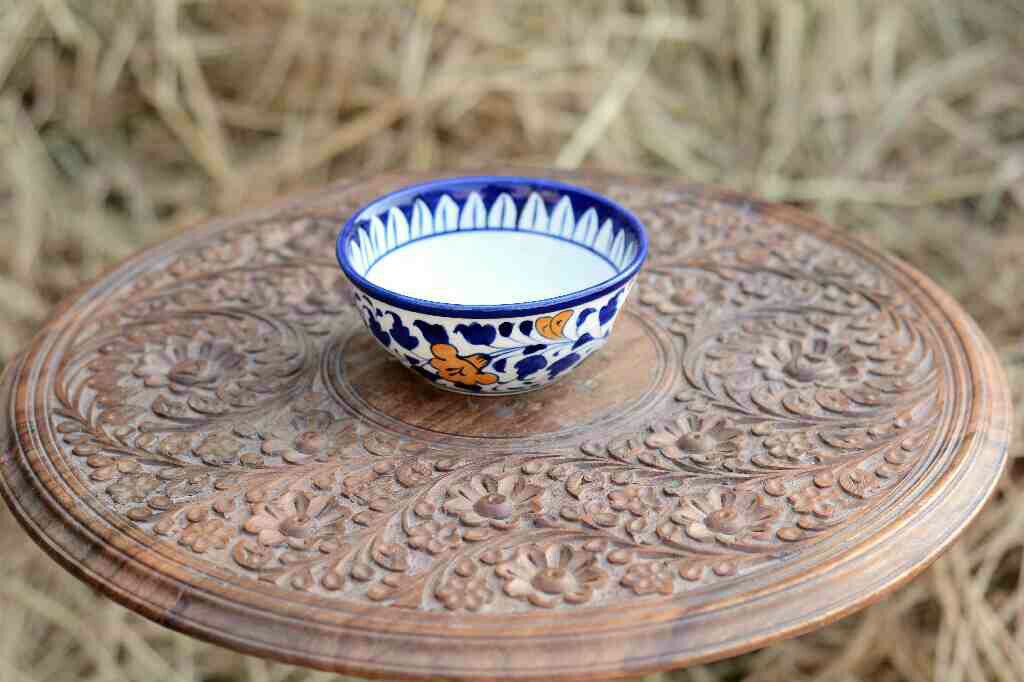 Blue Pottery Deep Bowl