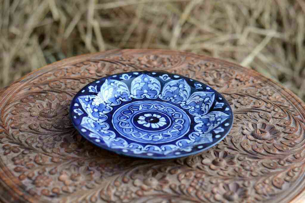Blue Pottery Half Plate