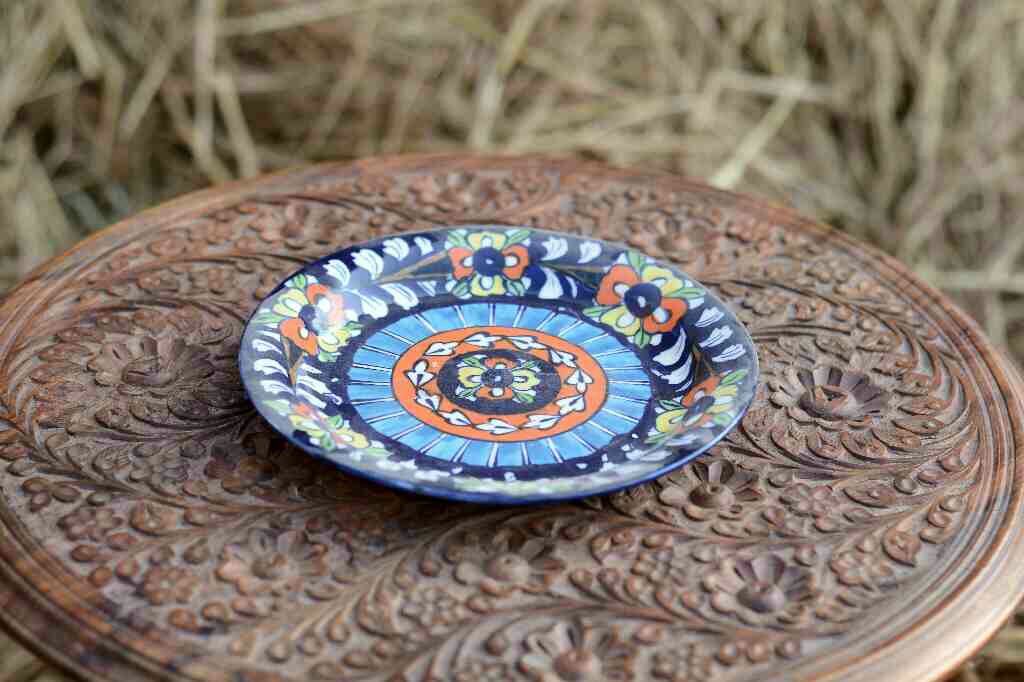 Blue Pottery Half Plate