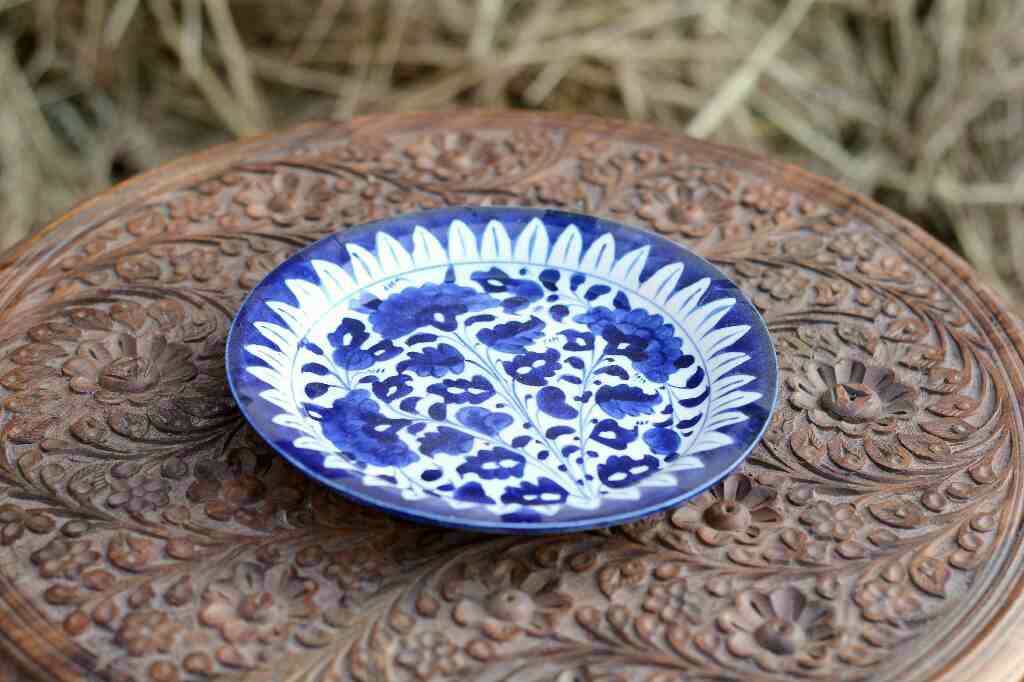 Blue Pottery Half Plate
