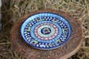 Blue Pottery Pizza Tray