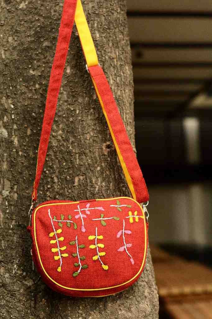 Hazara Phulkari Embroidered Handbag