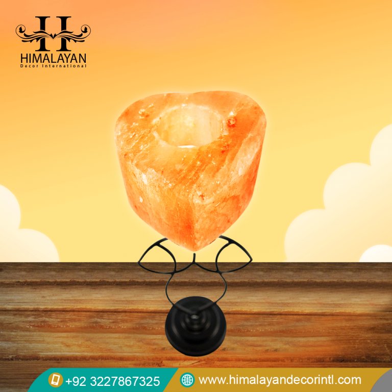 Heart Shape Candle Holder with Metal Stand