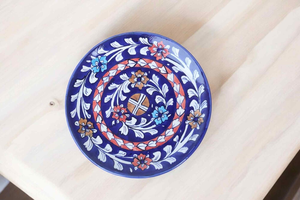 Blue Pottery Large Plate