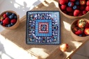 Blue Pottery Square Dish