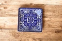 Blue Pottery Square Dish