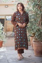 PHULKARI BROWN SUIT