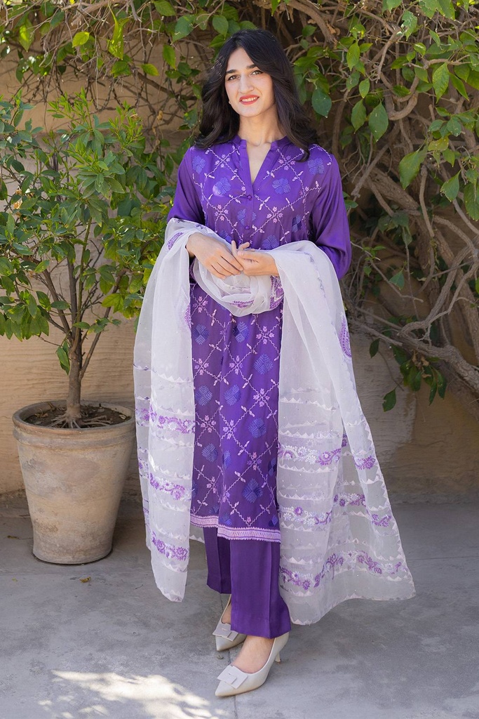 phulkari Silk Suit
