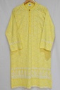 Lemon Shadow Embroidered kurta